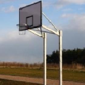 Konstrukcja do koszykwki dwusupowa, wysig 1,2 m, do tablicy 105x180 cm, mocowana w tulei